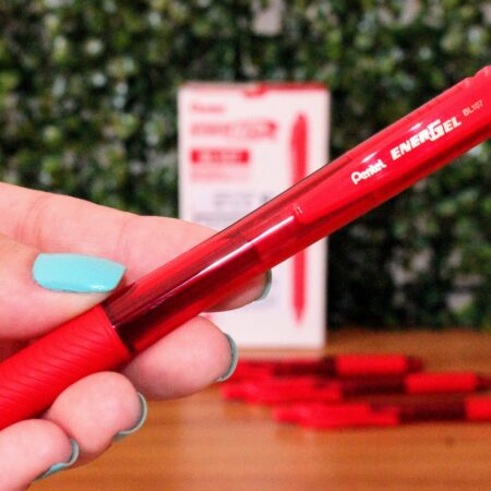 CANETA ENERGEL X RETRATIL 0,7MM  - PENTEL - VERMELHO