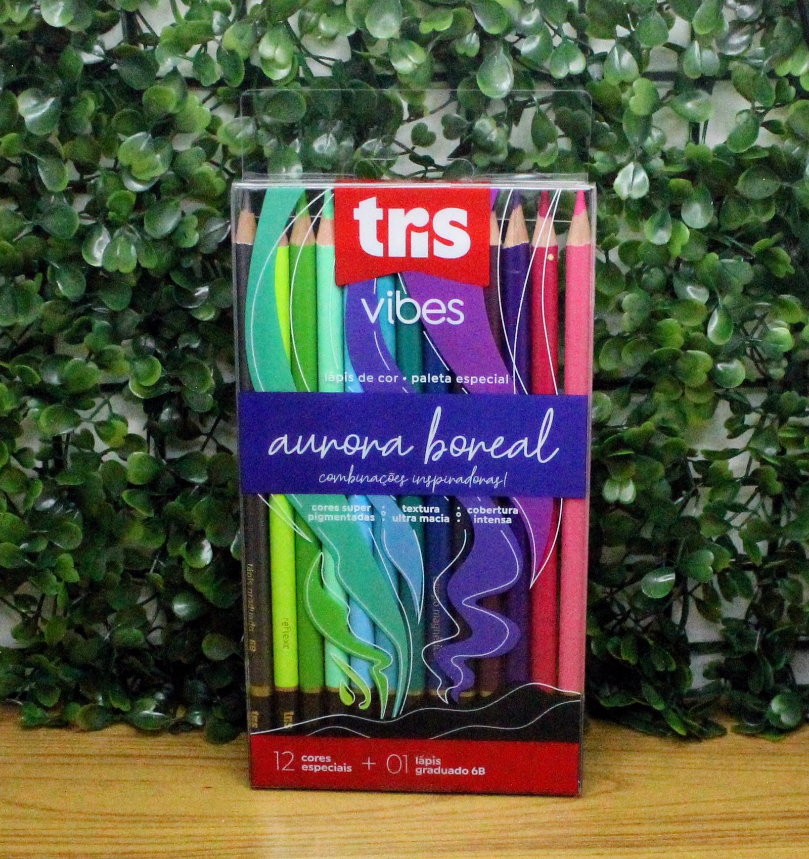 LÁPIS DE COR TRIS VIBES AURORA BOREAL 12 CORES  - TRIS