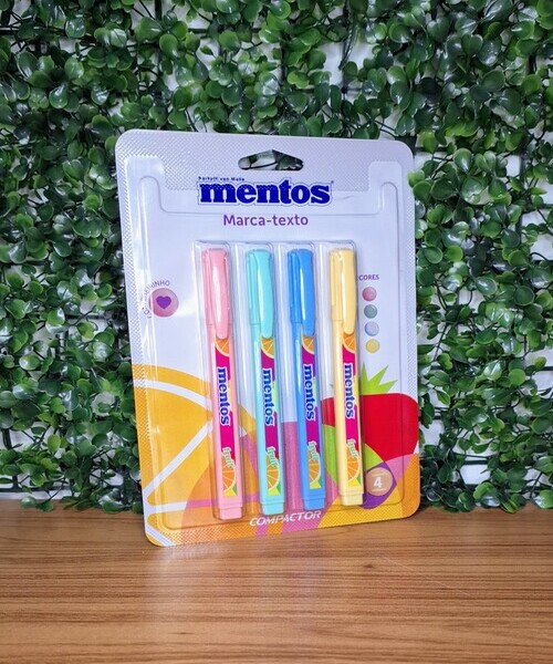MARCADOR COMPACTOR DESTAQ MENTOS 4 CORES  - COMPACTOR